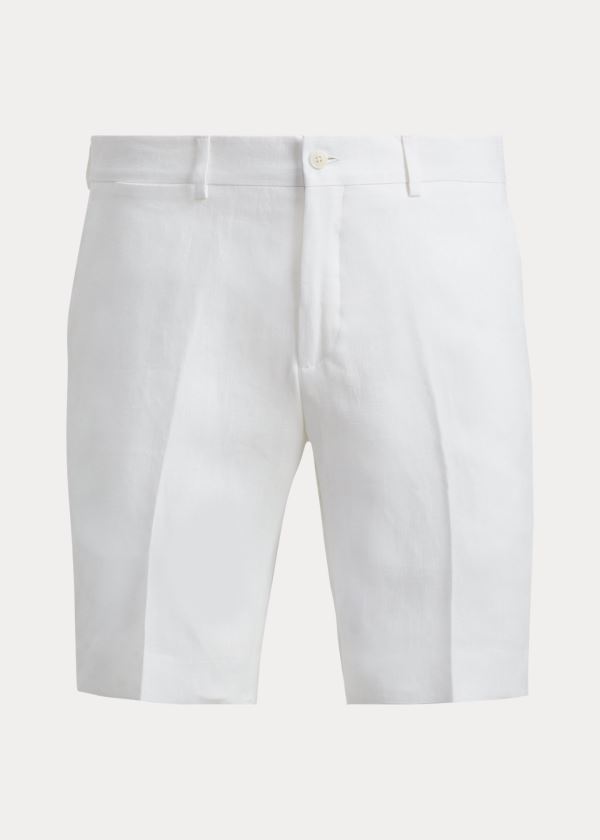 Ralph Lauren Straight Fit Linen Shorts Herre Danmark (LKOCV7453)